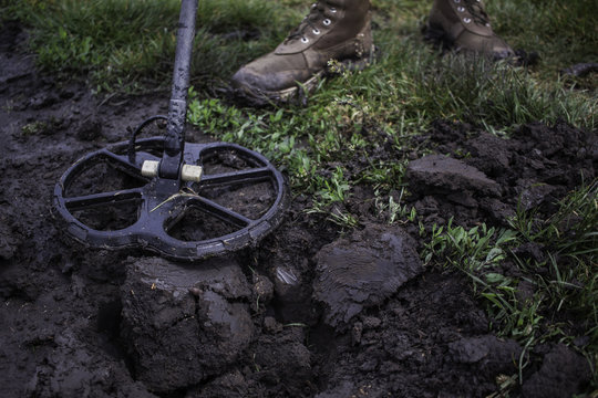 Metal Detector In Use