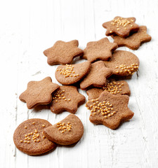 freshly baked gingerbread cookies