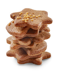 stack of gingerbread cookies