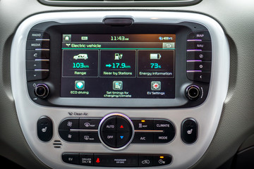 Electric car   control panel