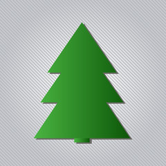 Christmas tree flat icon