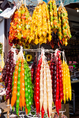 Georgian sweets. East market. National Food. Traditional Georgia