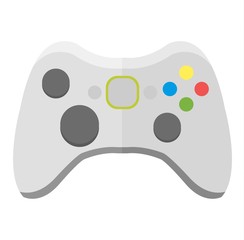 Game console joystick vector illustration