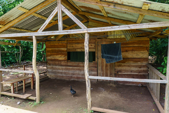 wooden house from Corn Island,  Nicaragua