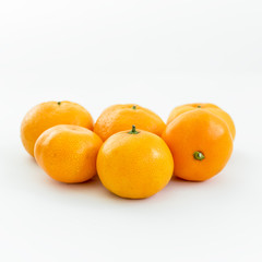 Mandarin. White Background