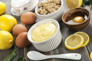 Curd. Lemon cream