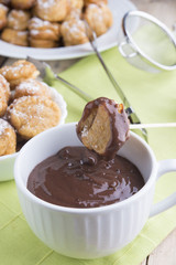 Chocolate with buñuelos