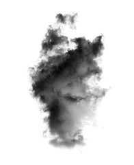 Papier Peint photo Ciel  black cloud on white background