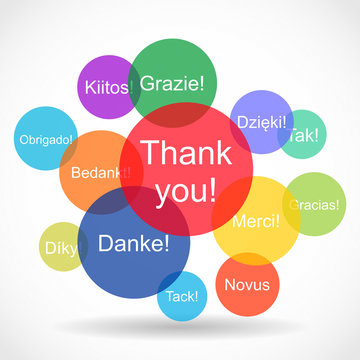 Thank you messages in different languages