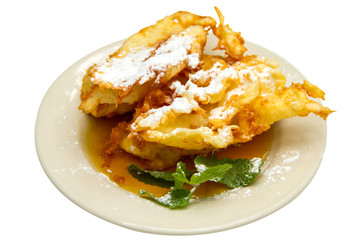 Banana fried with honey