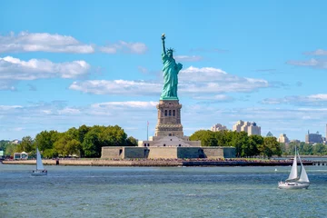 Naadloos Fotobehang Airtex Vrijheidsbeeld The Statue of Liberty at Liberty Island in New York