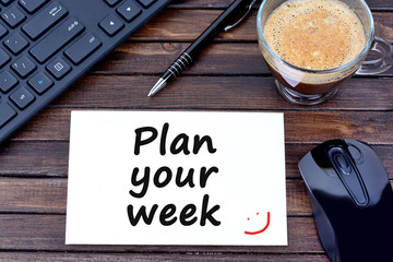 Plan your week words