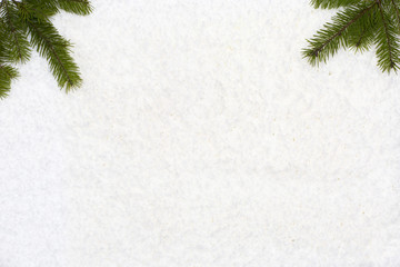 Christmas background has Christmas trees. The texture are the branches and carpet with a soft pile. 
