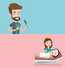 Two beauty banners with space for text.