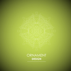 Wallpaper in the oriental style of Baroque. Vector background