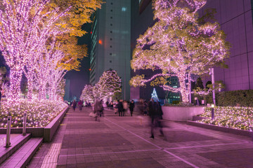 Naklejka premium Shinjuku Terrace City Illumination in tokyo , Japan