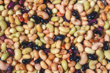 Mixed raw beans