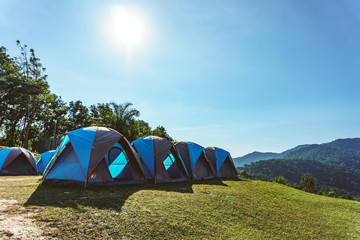 Camping Tent on Mountain