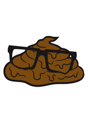 Geek nerd horns smart cool fladen little shit poop heap smell odd pommel comic cartoon