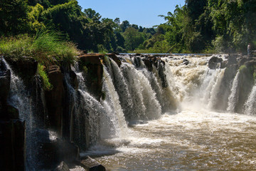 Tad Pha Souam waterfall in Pakse, Champasak, Southern Laos