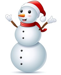 Happy christmas snowman