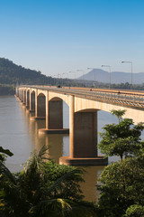 Lao Friendship Bridge - Japanese. Bridge across the Mekong river from Customs Chong Mek, Ubon Ratchathani, Thailand to Pakse, Champasak, Laos.