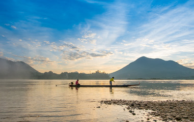 Natural scene at Mekong River, Loei province, Thailand.