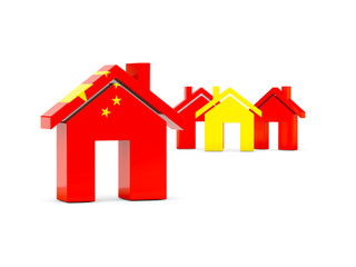 Flag of china, home icon