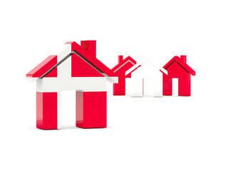 Flag of denmark, home icon