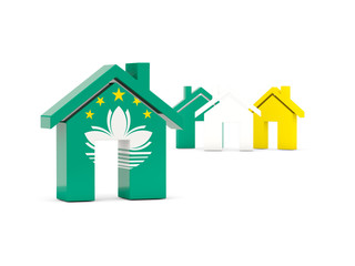 Flag of macao, home icon