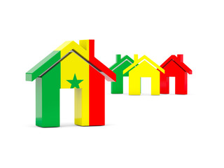 Flag of senegal, home icon