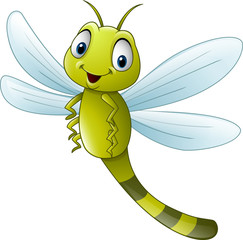 Cartoon dragonfly