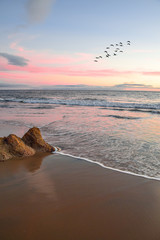 Fototapeta na wymiar Corona Del Mar Sunset 