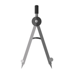 Compass icon. Instrument tool navigation and location theme. Isolated design. Vector illustration