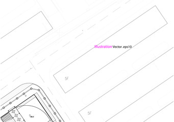 Architectural background, architectural plan, construction drawing, landscape