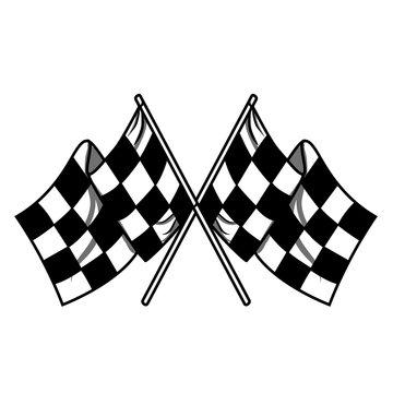 cross chess flags illustration
