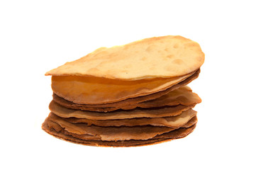 cake Napoleon on a white background.