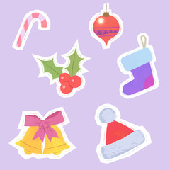 Christmas and new year icons