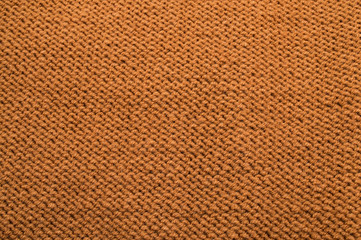 Brown wool yarn