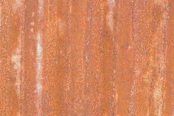 Rusty corrugated metal wall
