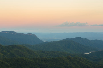 Khao Kho Mountain at sunset, Phetchabun Province, Thailand