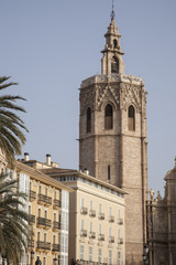 Fototapeta na wymiar Cathedral Church Tower; Valencia