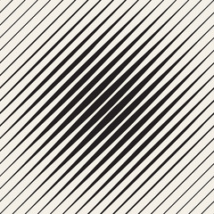 Vector Seamless Black and White Parallel Diagonal Lines Halftone Vignette Pattern