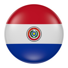 Obraz premium Paraguay button