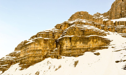 Dolomites the most charming mountains with their enchanting shapes and colour. © Goran