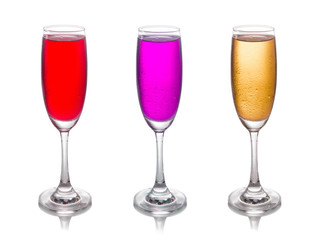 wine glass isolated on white background