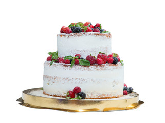 Wedding Cake with Berries