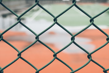 Fototapeta premium full frame of lattice with sky on background.