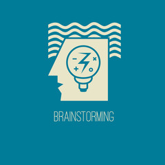 Vector Icon brainstorming
