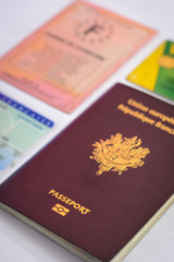Passport and others identity paper and cards
